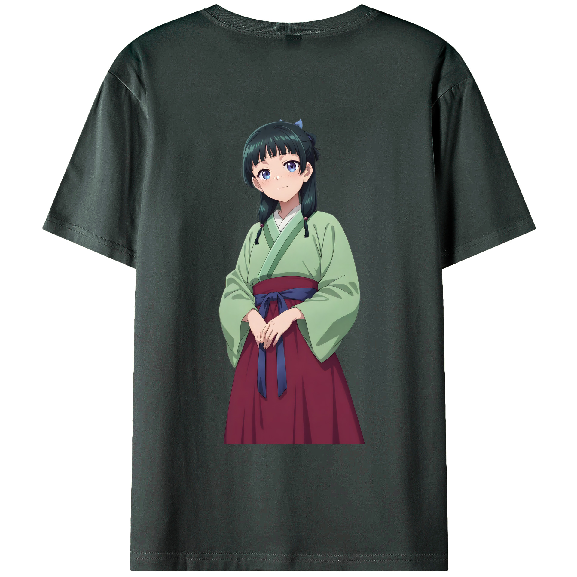 （画像用） 薬屋のひとりごと The Apothecary Diaries 綿100％ メンズ半袖Tシャツ（バックプリント） 通気性